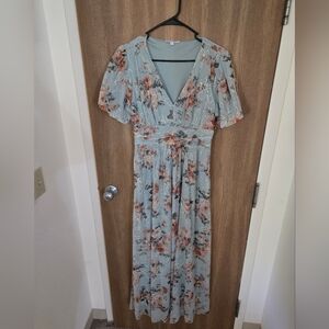 Baltic Born Floral V-Neck Maxi Dress